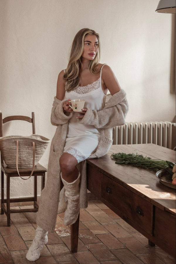 Slowly morning cardigan, beige