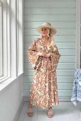 Live the dream kimono, caramel