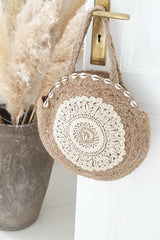 Bonfire jute bag, natural/white