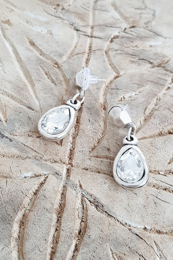 Oyster earrings, silver