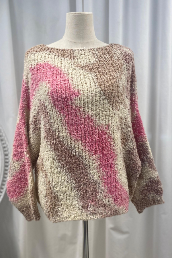 Eloria jumper, pink/brown