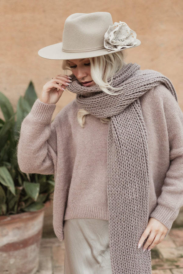 Sully huivi, taupe