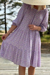 Abby viskoosimekko, lilac floral