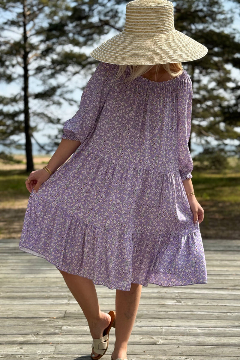 Abby viskoosimekko, lilac floral
