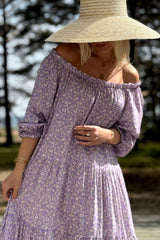 Abby viskoosimekko, lilac floral