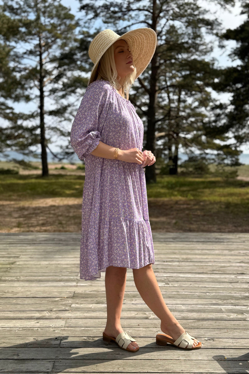 Abby viskoosimekko, lilac floral