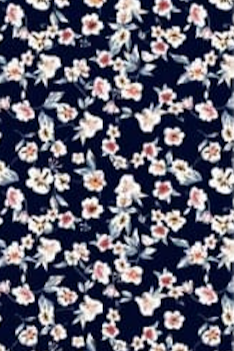 Abby viscose dress, navy floral