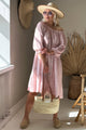 Abby viscose dress, pink floral