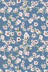 Abby viscose dress, smokey blue floral