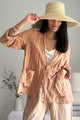 Adalyn linen jacket, powder