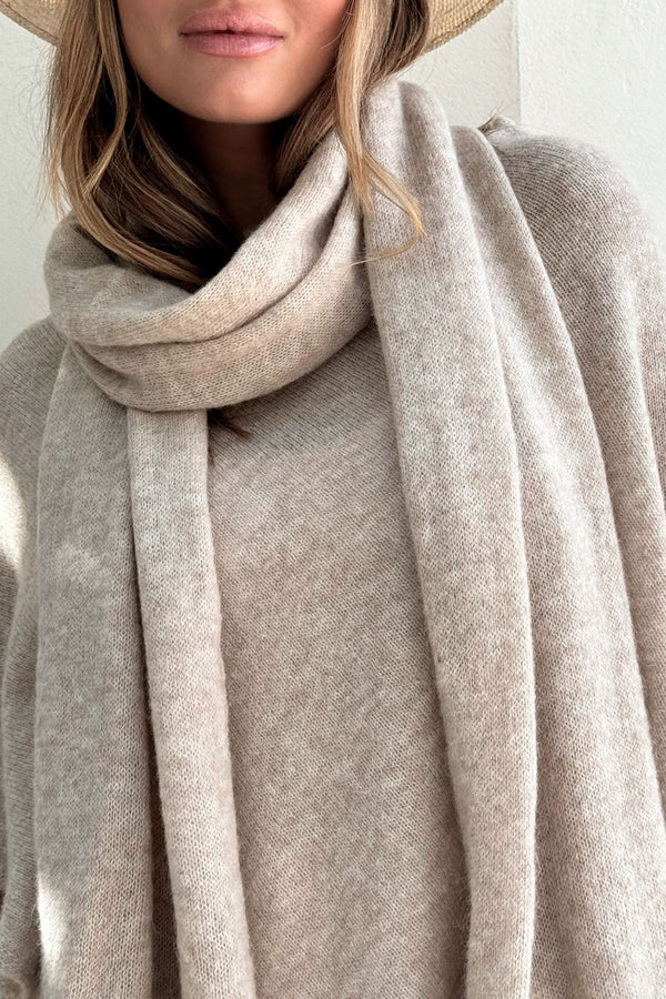 Adams alpaca scarf, beige