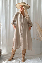 Adele shirt dress, cashmere