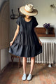 Adore linen dress, black