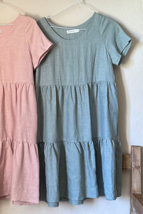 Adore linen dress, pastel green