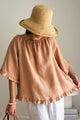 Alessia linen shirt, powder