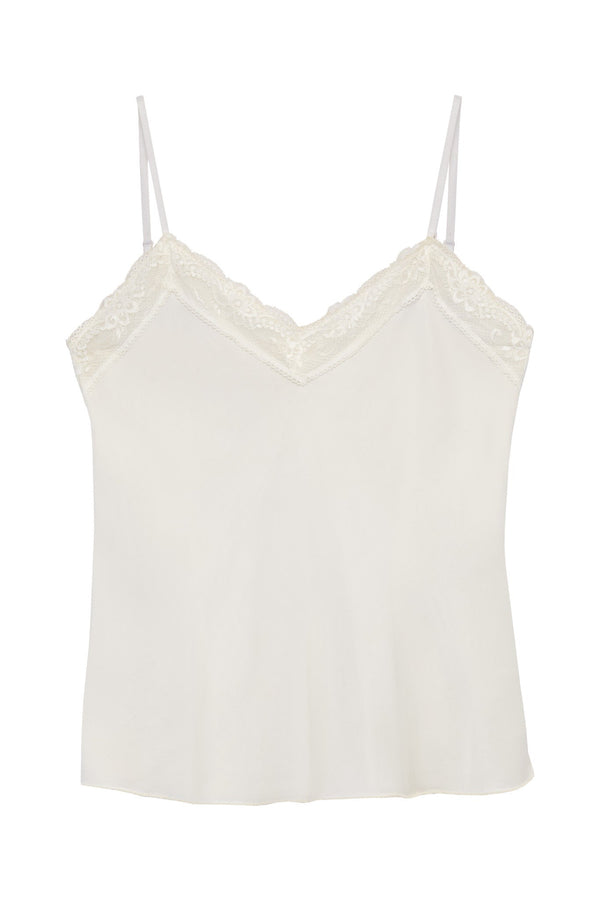 Allure satiinitoppi, off white