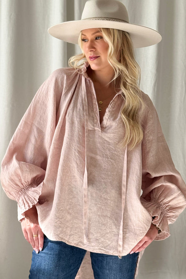 Amaia pellavapaita, light pink
