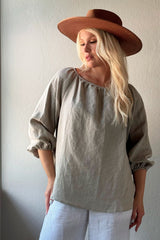 Analise linen shirt, natural