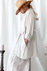 Annabelle linen jacket, sand