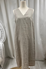 Ariel linen dress, natural