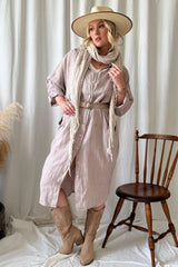 Artist pellavamekko, silverpink