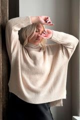 Ashlyn alpaca blend sweater, beige