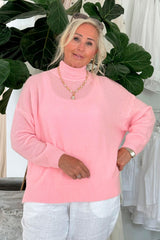 Ashlyn alpaca blend sweater, pink