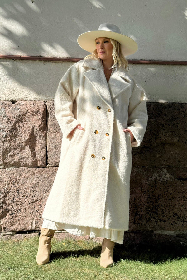 Aurelia takki, luonnonvalkoinen