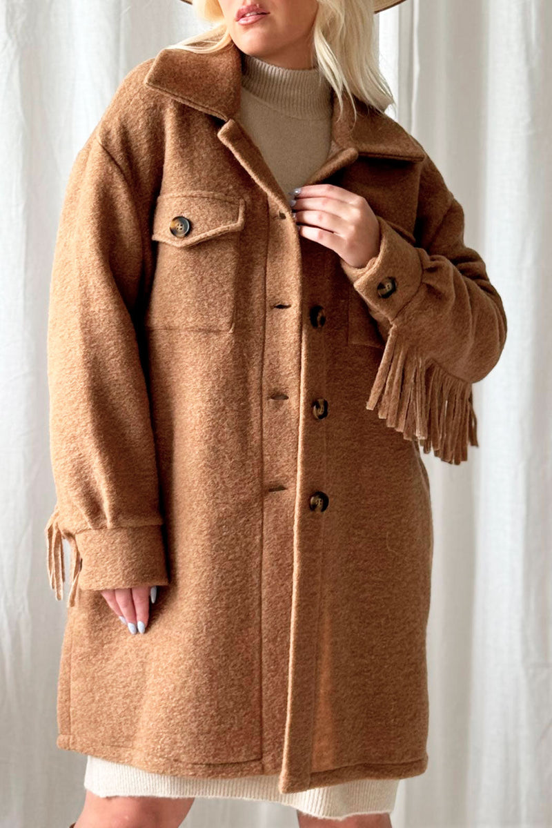 Aurore wool jacket, caramel