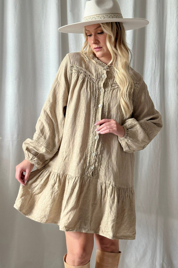 Avelle pellavatunika, cashmere
