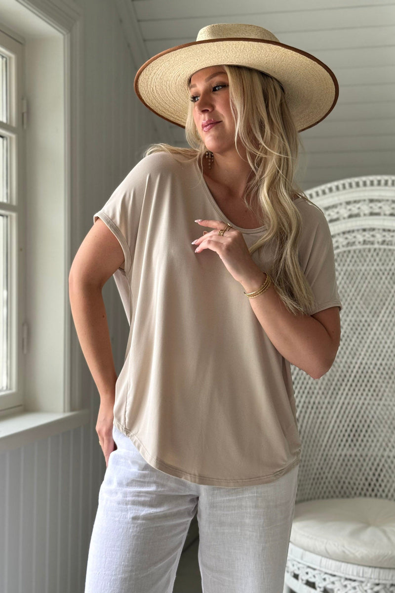 Avril modal t-shirt, beige
