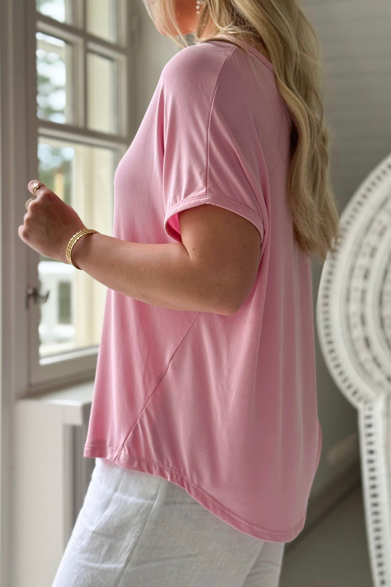Avril modal t-shirt, light pink