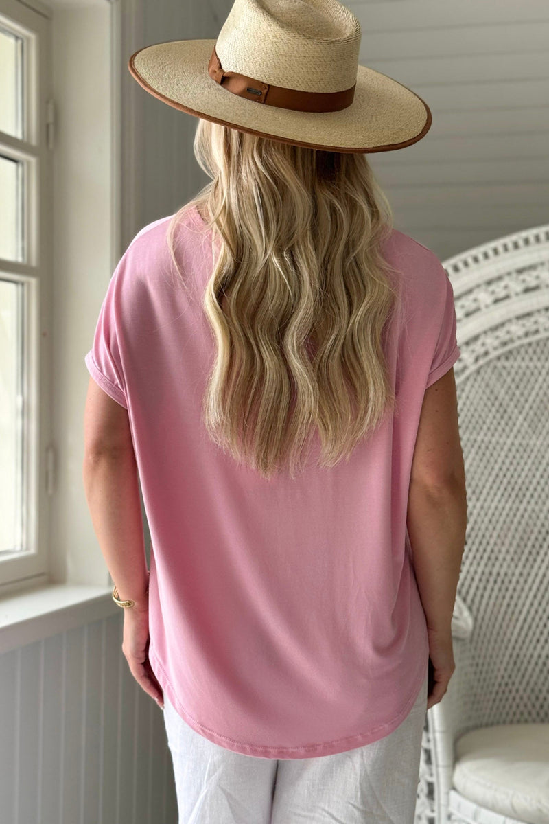Avril modal t-shirt, light pink
