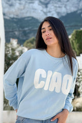 Ciao cotton shirt, blue