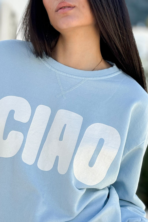 Ciao cotton shirt, blue