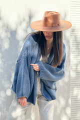 Soft cloud cardigan, blue