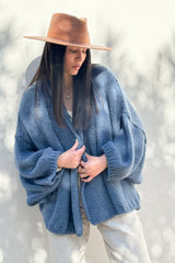 Soft cloud cardigan, blue