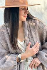 Soft cloud cardigan, taupe