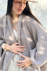 Soft cloud cardigan, taupe