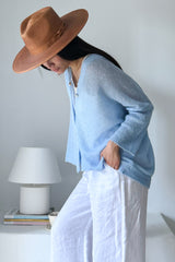 Isadora cardigan, ice blue