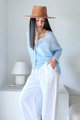 Isadora cardigan, ice blue