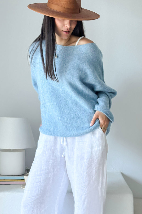 Angie jumper, ice blue