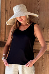 Bamboo daily top, black