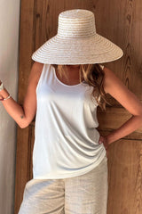 Bamboo daily top, white