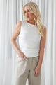 Bamboo lola top, white