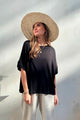 Bamboo oversized t-shirt, black