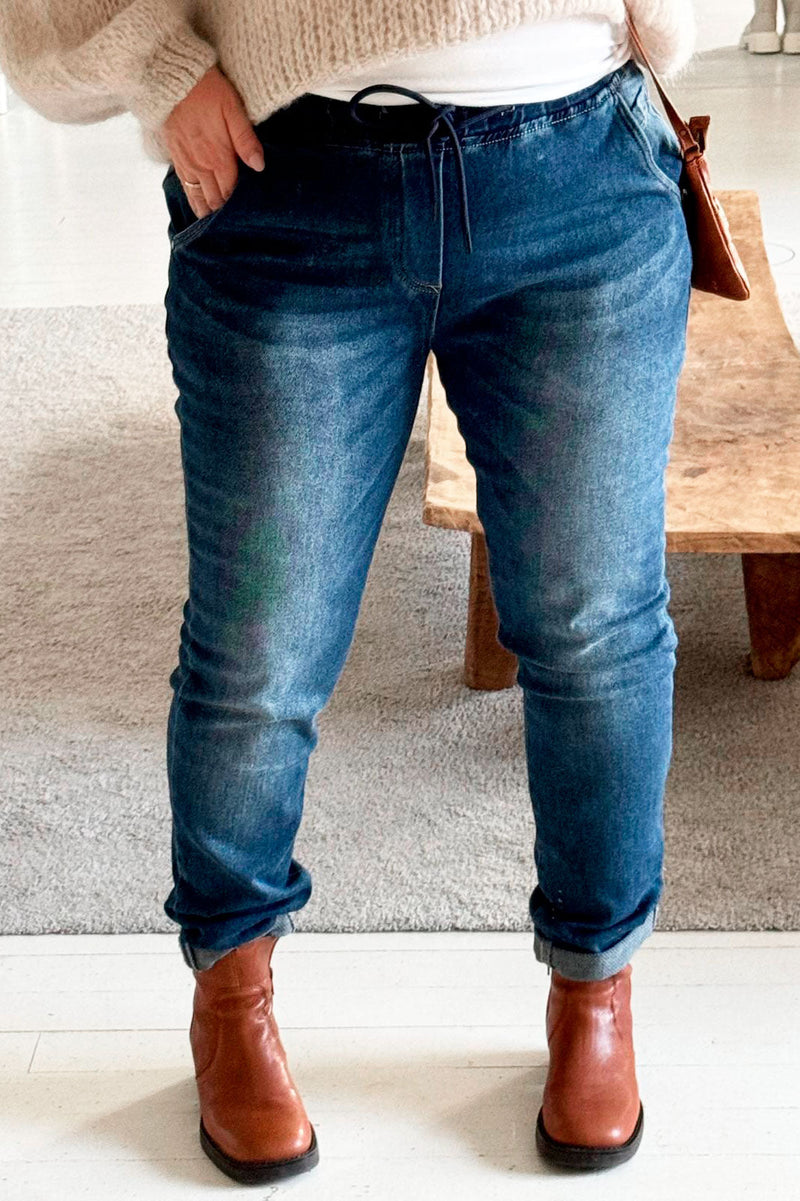 Basic jeans joggerit, denim