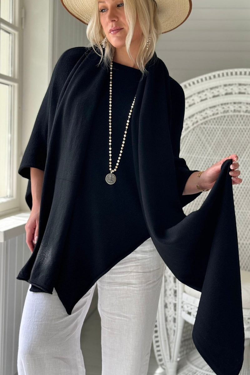Bea viscose scarf, black