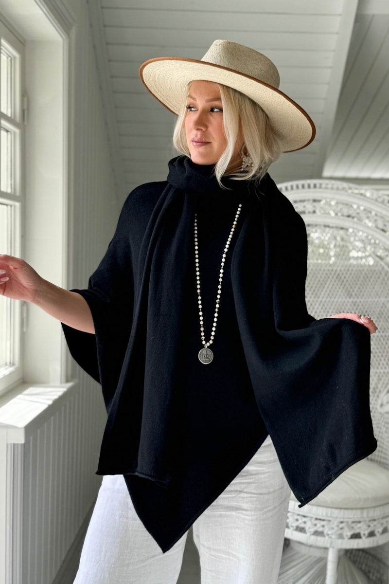 Bea viscose scarf, black