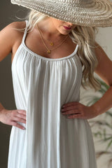 Beatrice silkkiviskoosimekko, pearl grey
